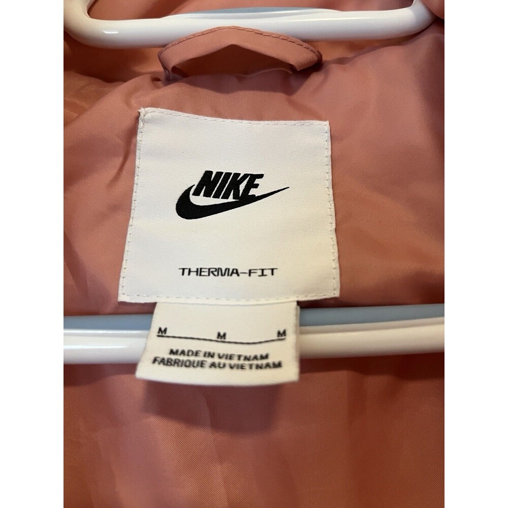 Nike Puffer Pink Vest Sz Med Therma-FIT Oversized FB7679-618 Woman’s EUC - Picture 3 of 8